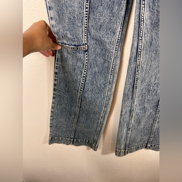 Ulla Johnson NWT Wade Tie Flare Leg Medium Wash Denim Jeans Size 4 - Picture 4 of 15